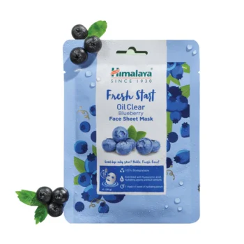 Himalaya Fresh Start Oil Clear Blueberry Face Sheet Mask 30gm