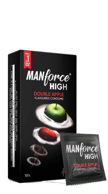 Menforce High Double Apple Flavoured Condoms Pack of 10